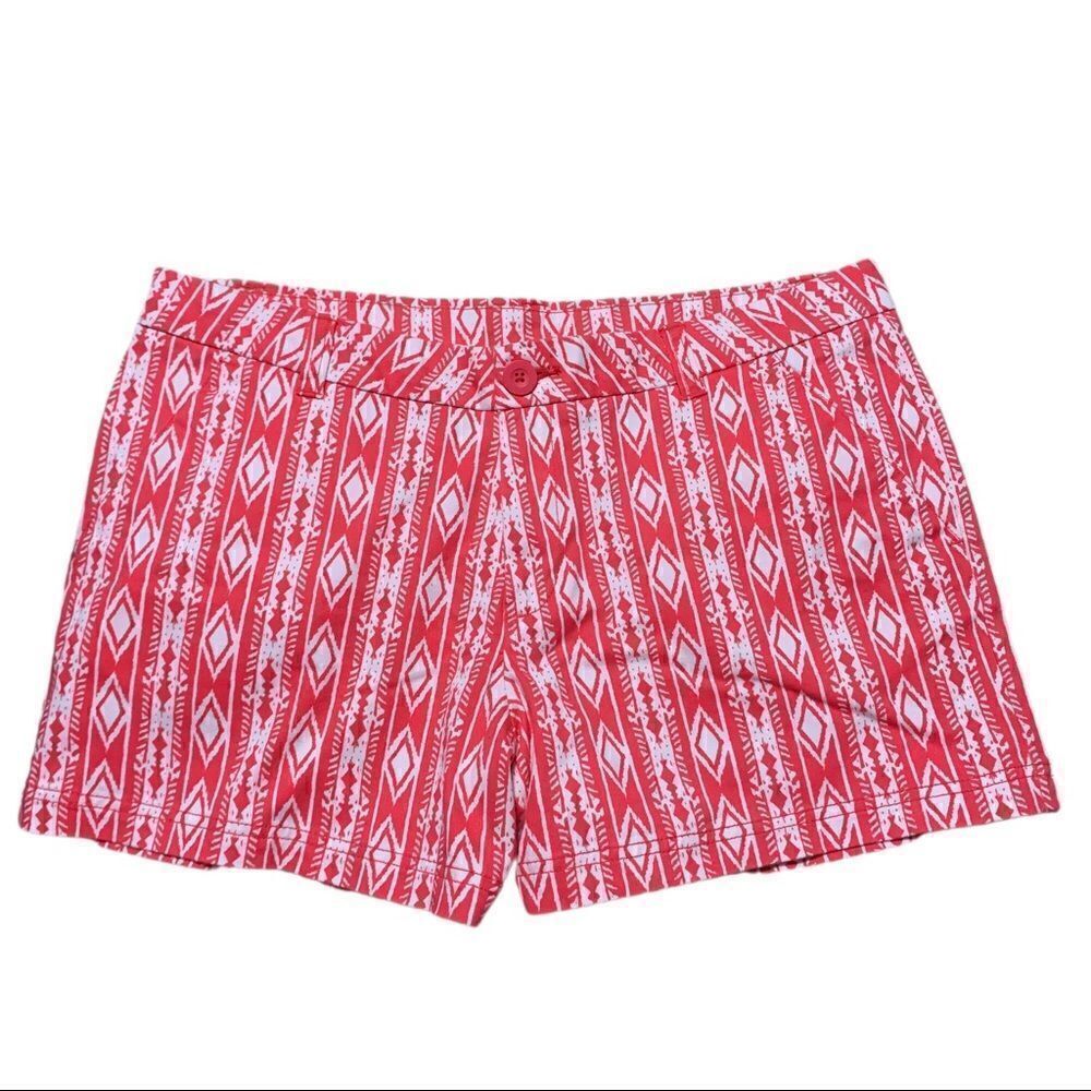 NWT BCG Roughing It Diva Stripes Ikat Print Shorts Sz 12